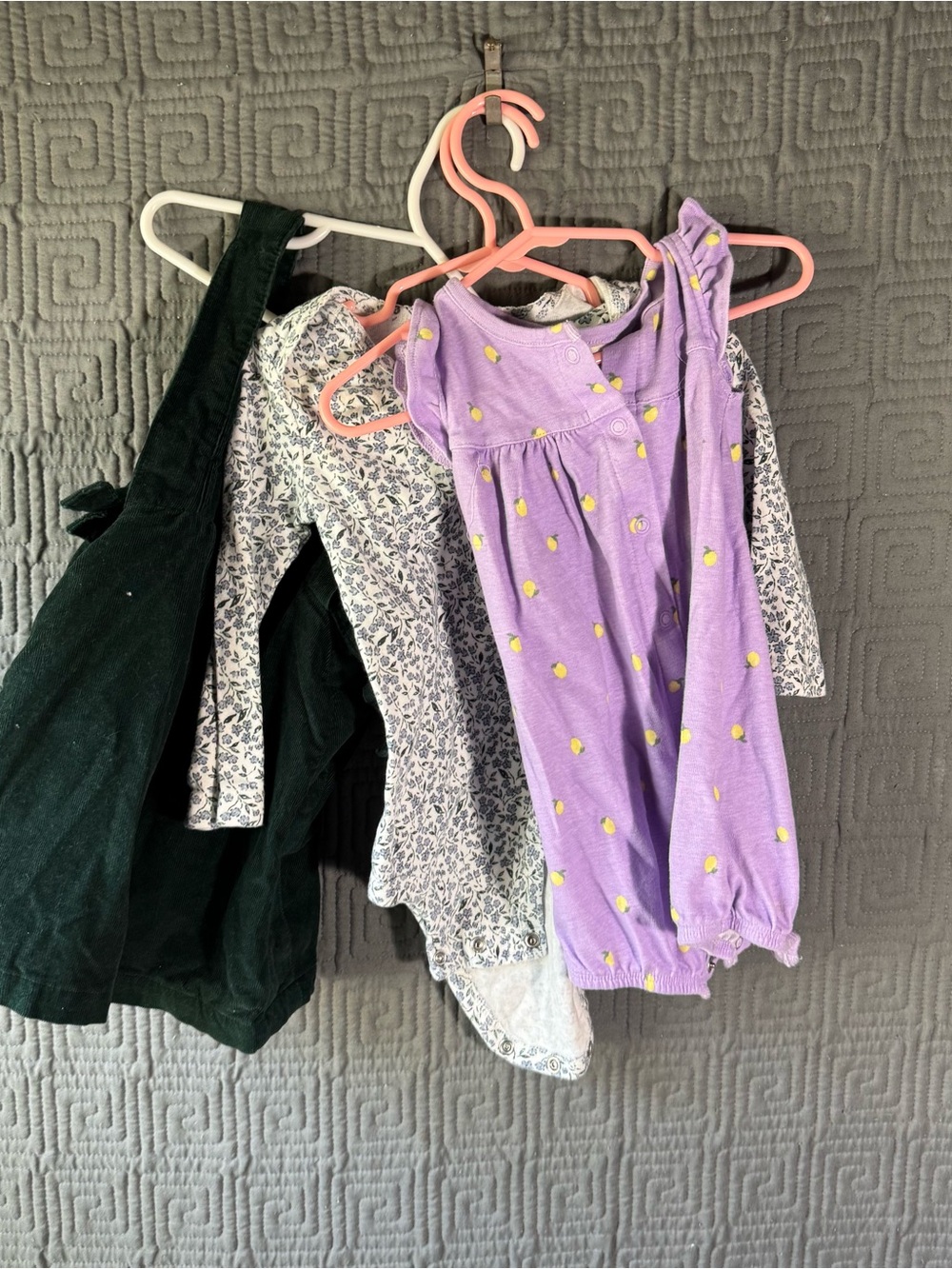 Lot Of 3 Carters Mix Tops Baby Girl 18 Months Multicolor